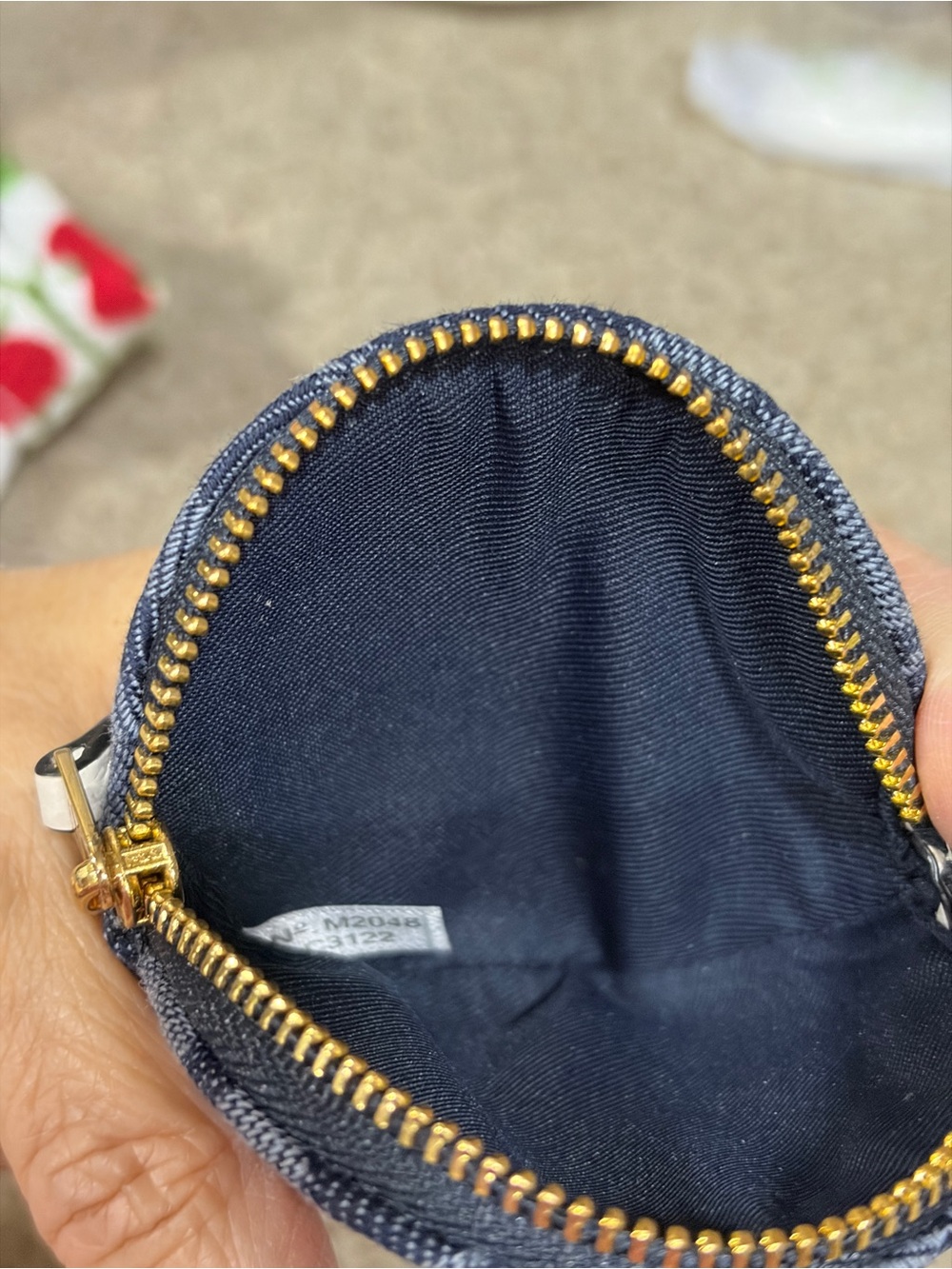 🎀🎀🎀WEEKEND SALE 🎀🎀🎀Coach denim coin purse/ bag charm - Picture 5 of 11